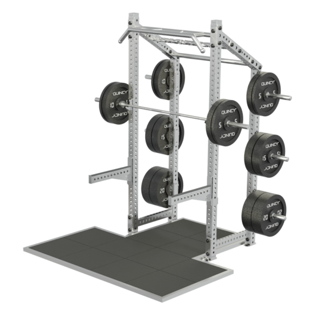 Quincy Cross Competition 3/4 Power Rack + Platform Ive Outdoor